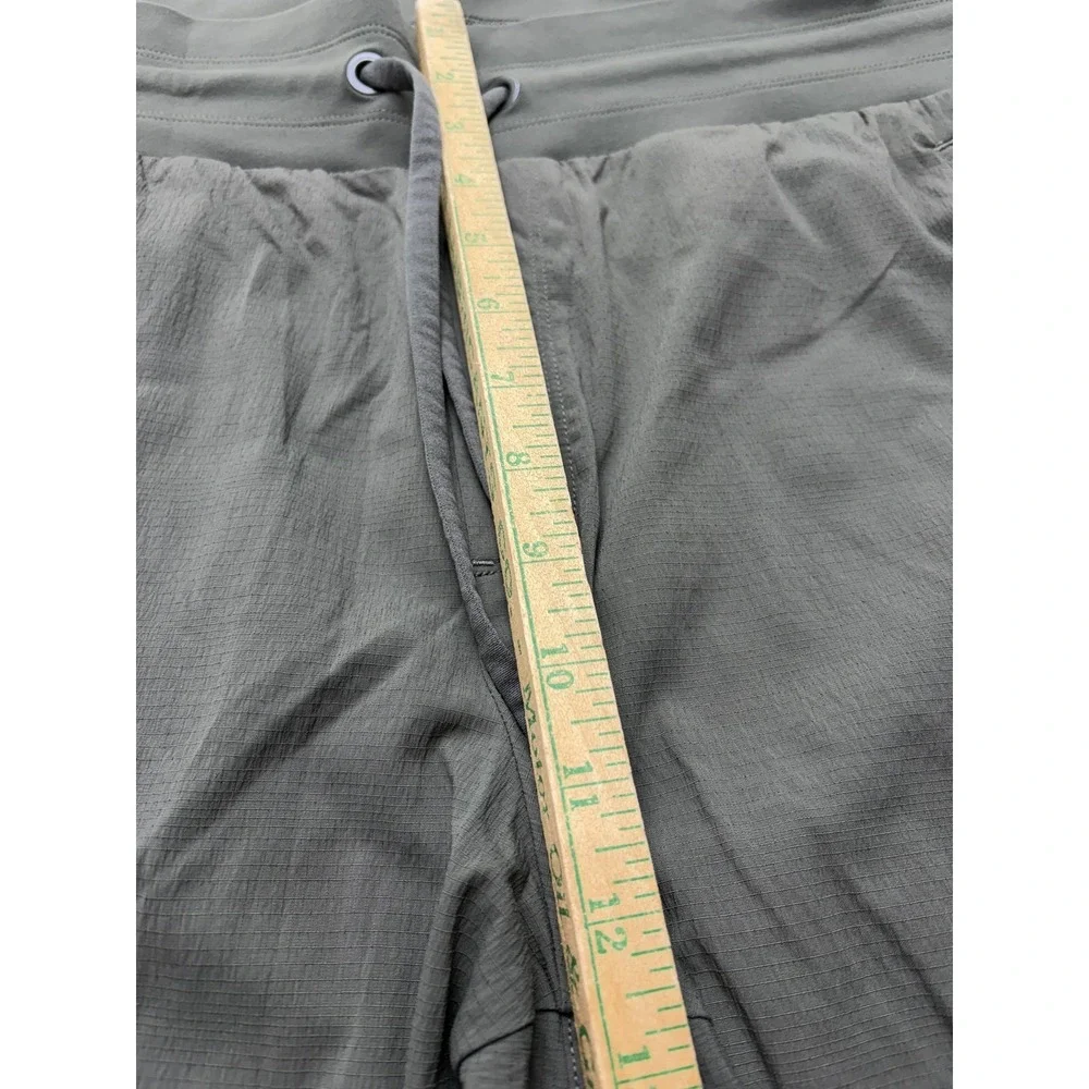 Athleta Trekkie‎ North Jogger Pants Womens 18 Green Zip Pocket Stretch Travel